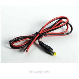 Cable alimentació vermell / negre 1M jack 2.1x55mm