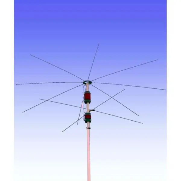 Antena vertical HF MA-8040V para 40-80 m.