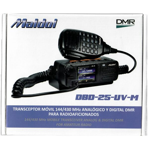 DBD-25-UV-M TRANSCEPTOR BIBANDA V-UHF DMR AMB GPS